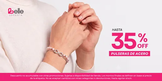 Belle - Hasta 35porc en pulseras de acero